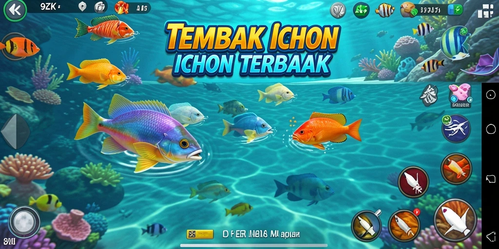 Tampilan menarik dari game Tembak Ikan 9ZK dengan aksi menembak ikan.