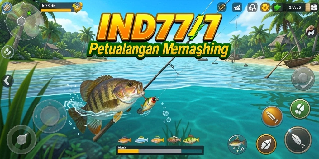 Tampilan gameplay memancing yang seru di IND777.