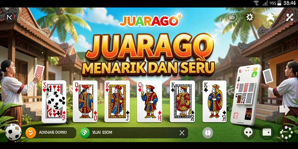Screenshot GAMING JUARAGO menampilkan gameplay seru permainan Domino.