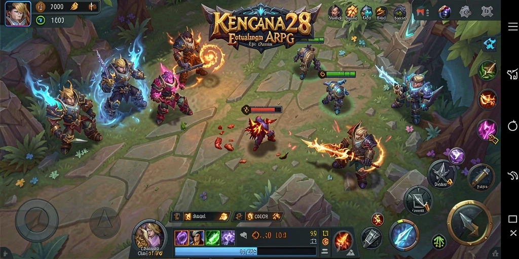 Gameplay menarik KENCANA28 dengan aksi pertempuran yang seru.