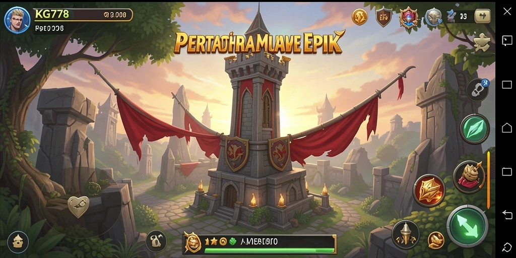Tangkapan layar gameplay KG778 menampilkan aksi menara pertahanan yang mendebarkan.
