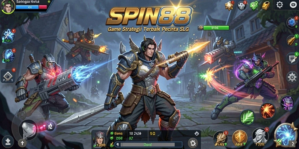 Tangkapan layar gameplay SPIN88 dengan aksi strategi yang seru.