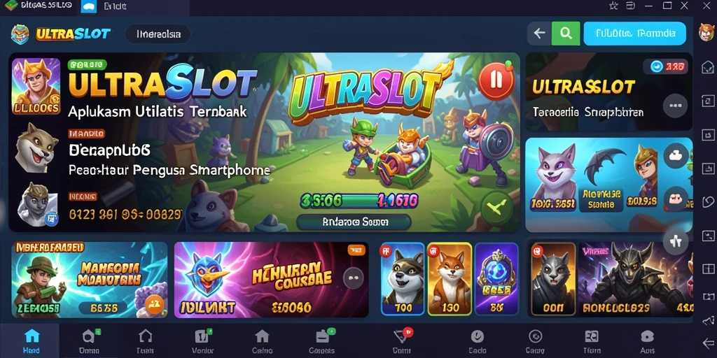 Tangkapan layar utama ULTRASLOT menampilkan antarmuka yang bersih dan intuitif.