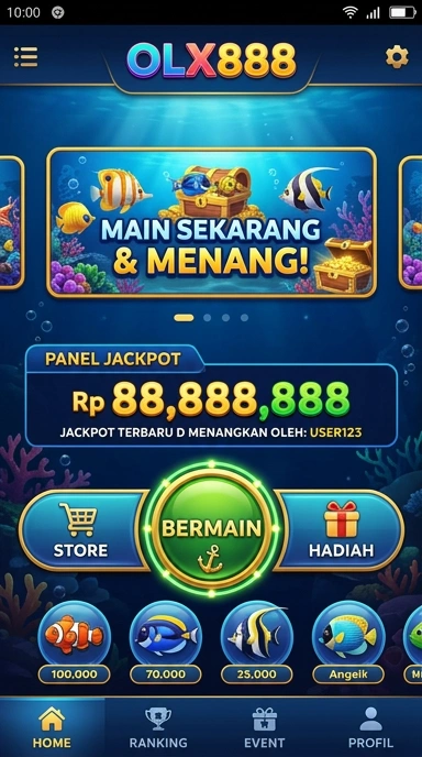 Tampilan antarmuka olx888 yang mudah digunakan.